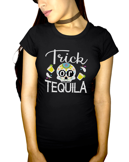 Trick Or Tequila Adult Short Sleeve Tee