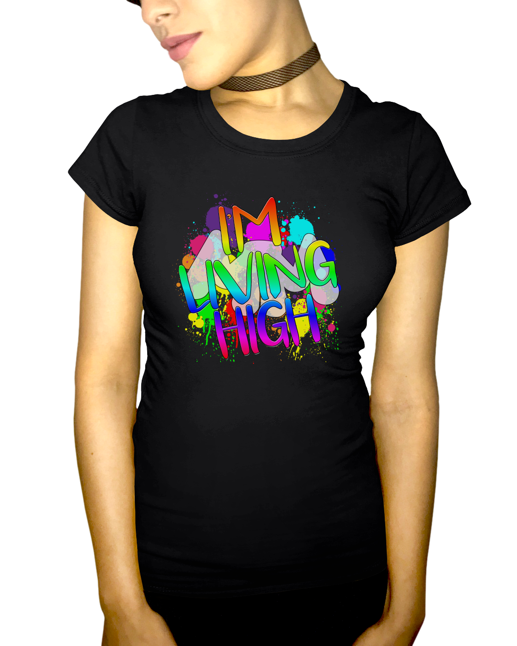 Unofficial Living High Adult Short Sleeve Tee