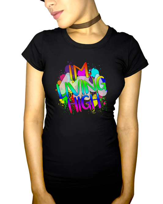 Unofficial Living High Adult Short Sleeve Tee