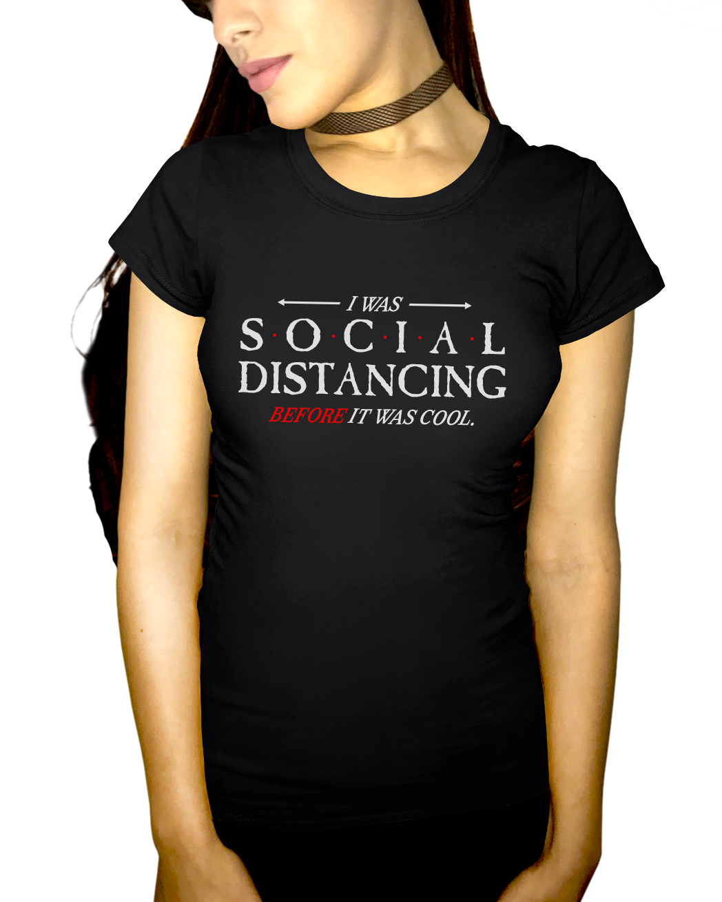 Social Distancing Before It Was Cool Adult Short Sleeve Tee