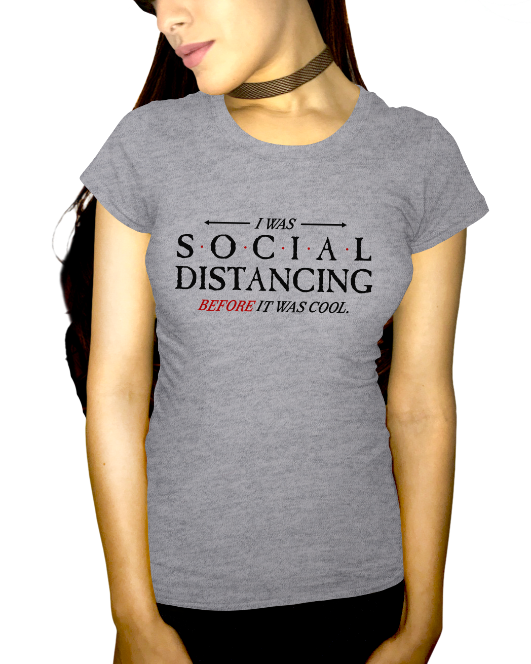 Social Distancing Before It Was Cool Adult Short Sleeve Tee