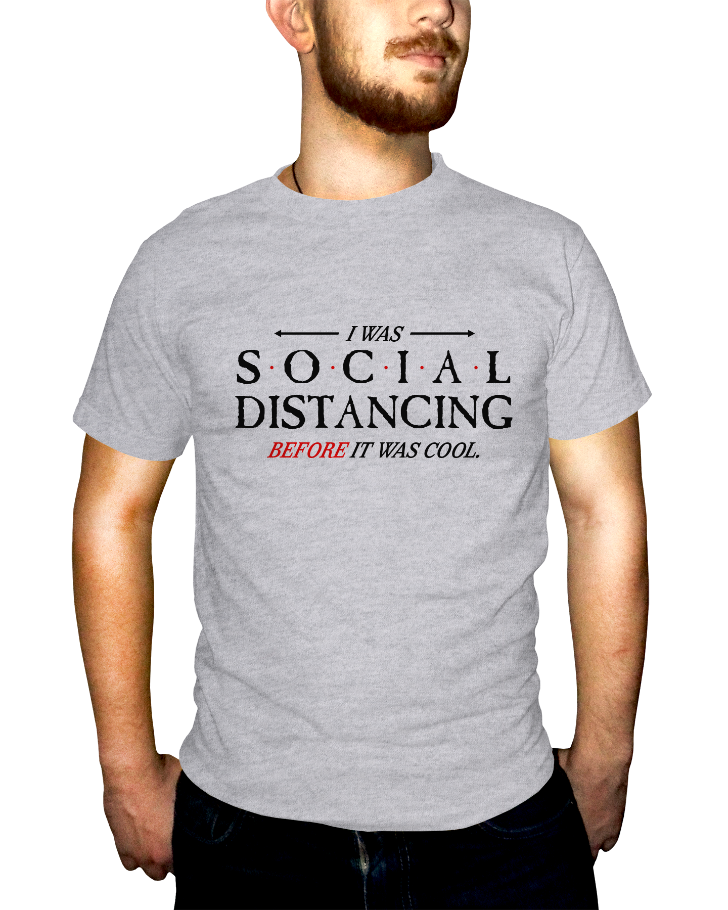 Social Distancing Before It Was Cool Adult Short Sleeve Tee