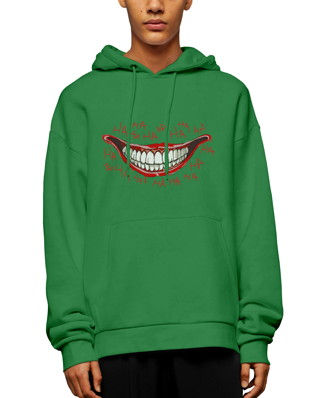 Creepy Clown Smile Adult Pullover Hoodie