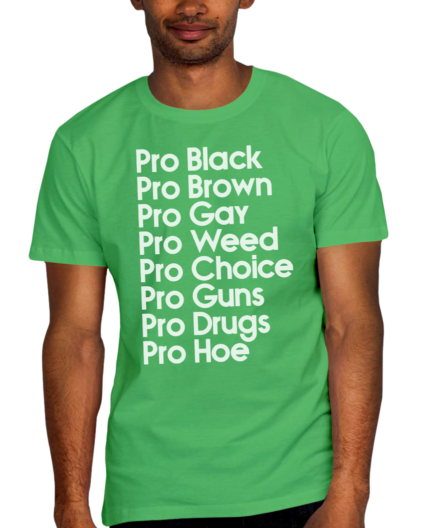 Pro Black Pro Brown List Adult Short Sleeve Tee