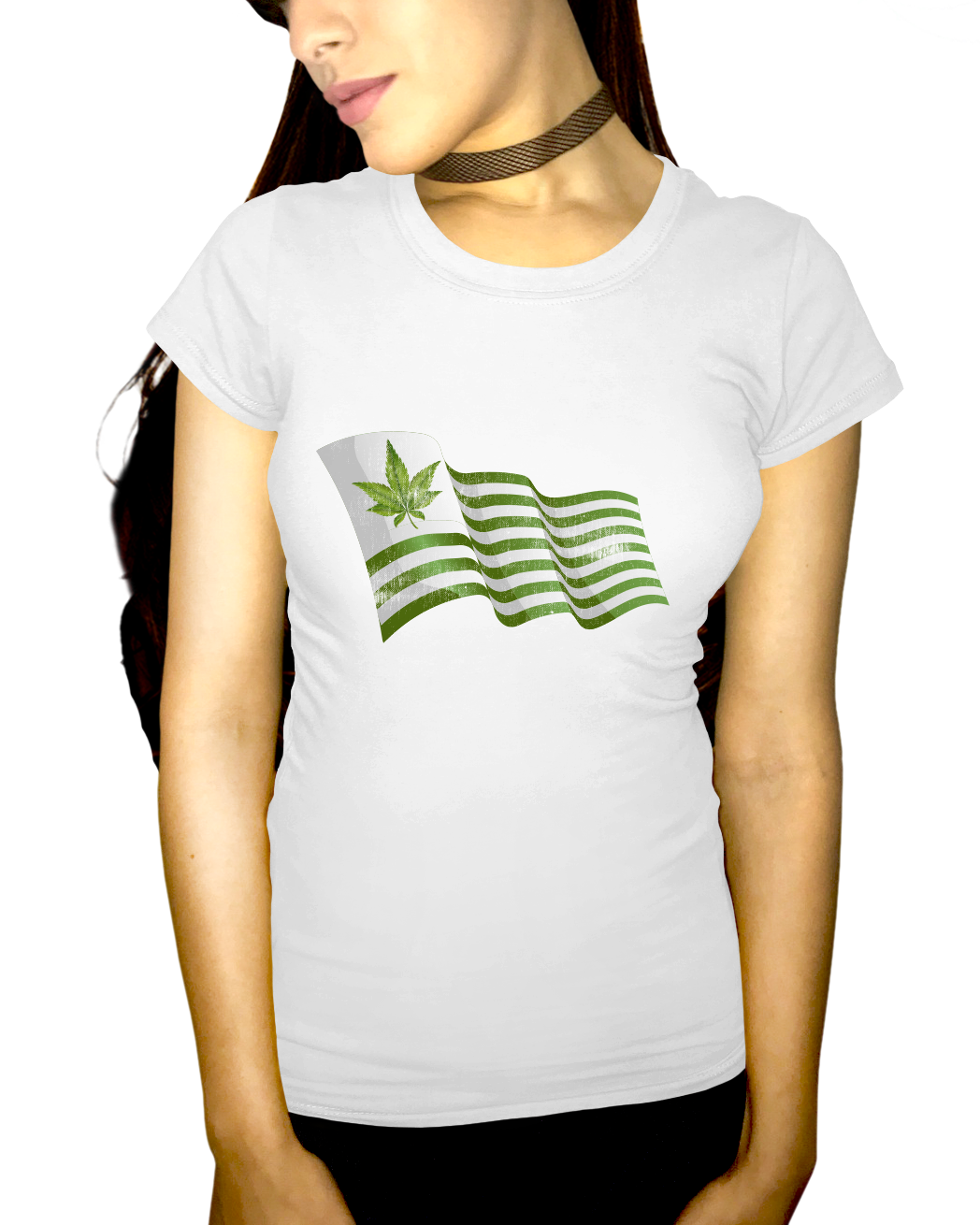 United States Of Hemp Flag Adult Short Sleeve Tee