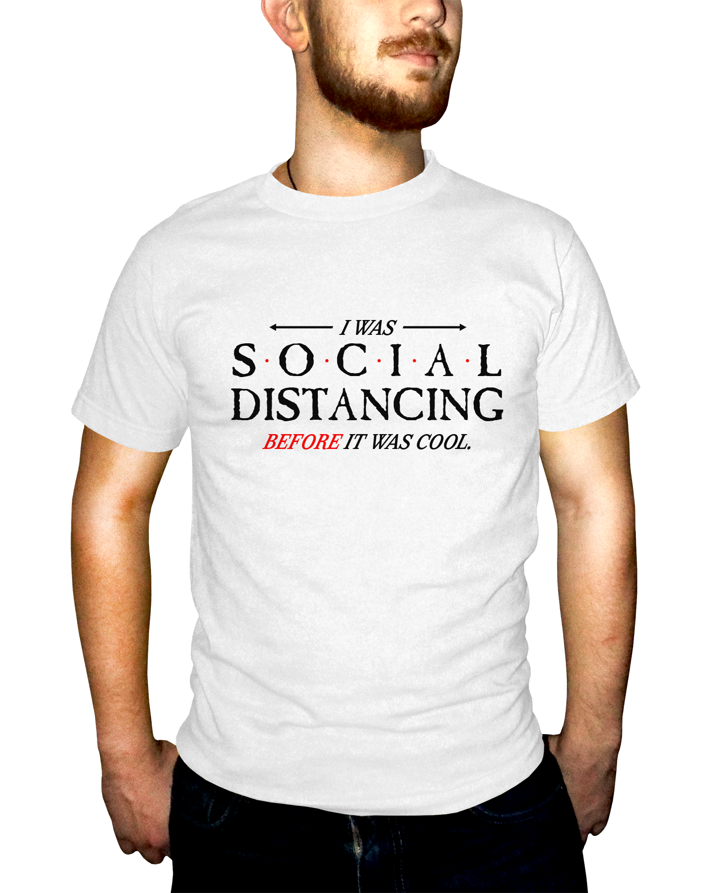 Social Distancing Before It Was Cool Adult Short Sleeve Tee